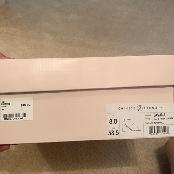 Chinese Laundry Savana Block cork heel , Peep toe shoe, size 8 - Picture 8 of 9